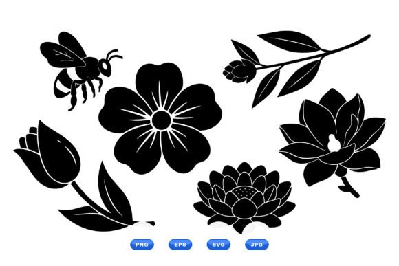 Black Floral Silhouette SVG Set: A Designer's Review