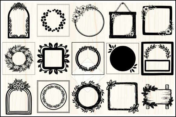Floral Frame SVG Bundle Wreath Set Review