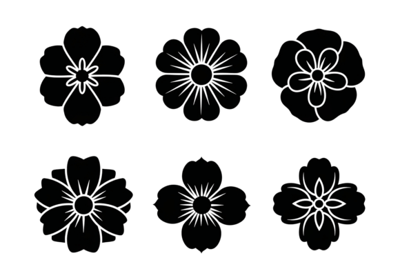 Floral Silhouettes SVG Flowers Clipart: A Designer's Review