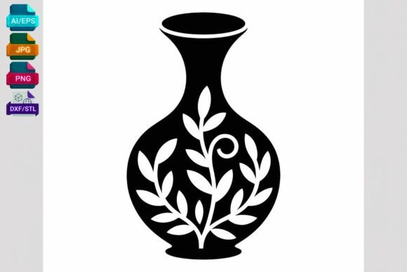 Floral Vase SVG Cut File for Crafts Review