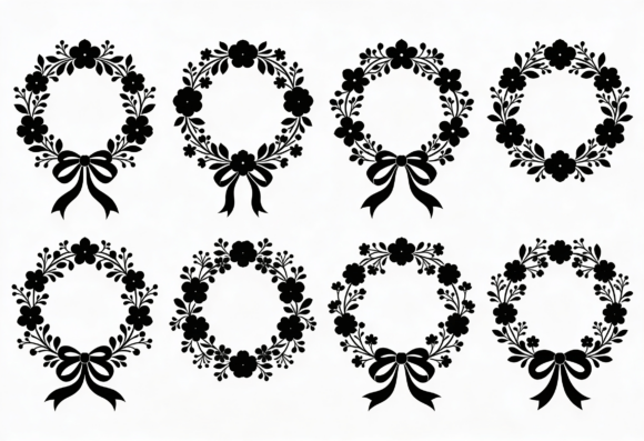 Floral Wreath SVG Bundle with Bows Review