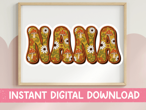 Nana Mushroom Floral Retro SVG Review