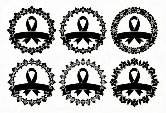 Review: Awareness Ribbon Floral Wreath SVG for Embroidery