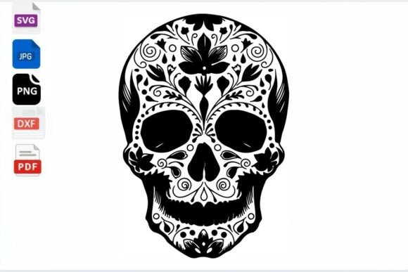 Sugar Skull SVG Floral Day of the Dead Review