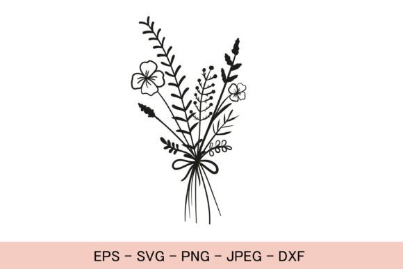Wildflower Bouquet Svg Floral Line Dxf: A Designer's Review